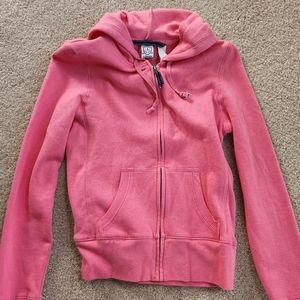 Pink Full Zip Hooded Sweatshirt